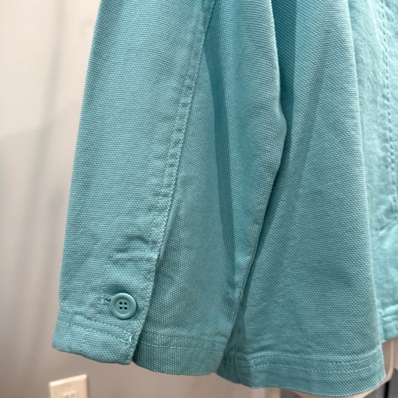 Apple Seeds Aqua Blue Button Front Jacket Women's Size PL - Picture 10 of 12